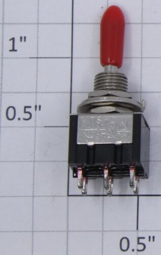 Acme 0103-02 DPDT Mini On/Center Off/Momentary On Toggle Switch 6A @ 125VAC - Picture 2 of 2