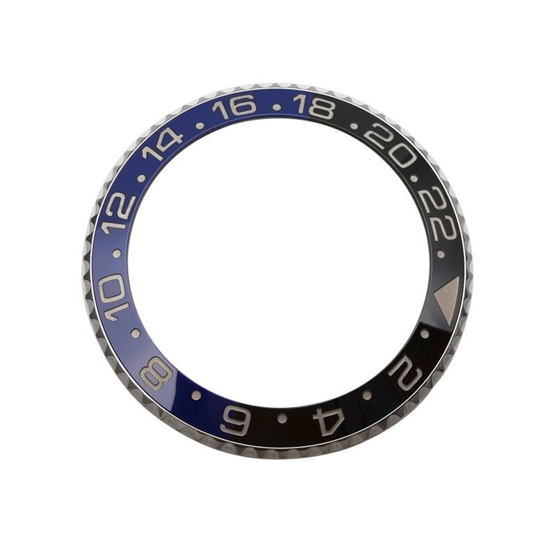 Custom Made Black Blue Watch Bezel Insert Fits Rolex GMT Master II 116710