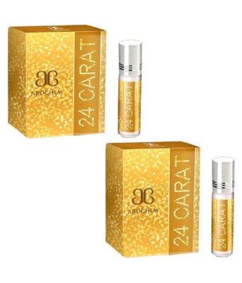 Arochem 24 Karat Original Parfüm Attar Für Lang Anhaltend 6ml Pro Set Mit 2