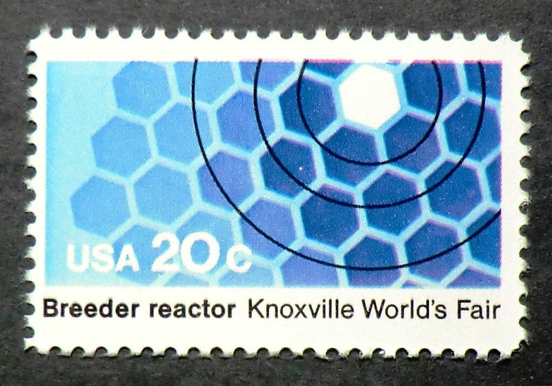 2008 MNH 1982 20c Knoxville World's Fair Tennessee Nuclear Breeder Reactor power
