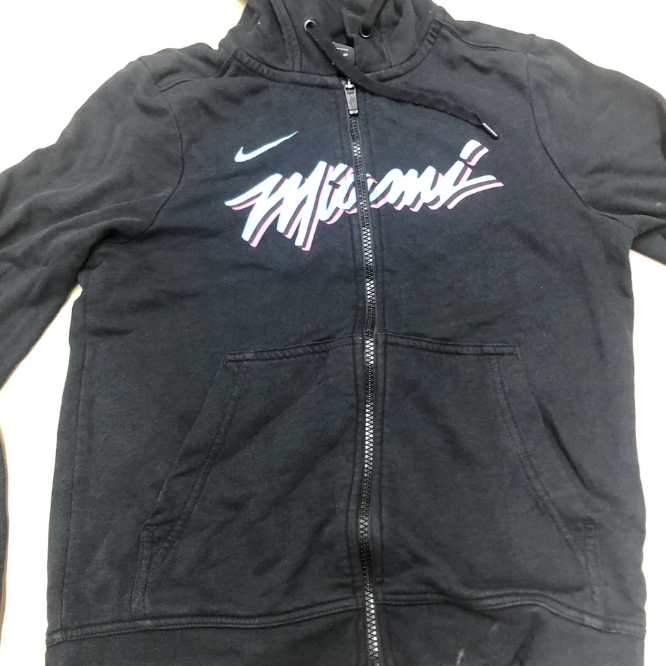 Sudadera con Capucha Nike Miami Heat Juvenil XL 18/20 Negra Juvenil Algodón South Beach Niños Hombres XS Foto 2 de 4