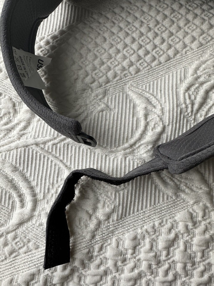 USHAKE Sports Sun Visor Gray Golf Tennis Cap Adjustable Strap Hexagon