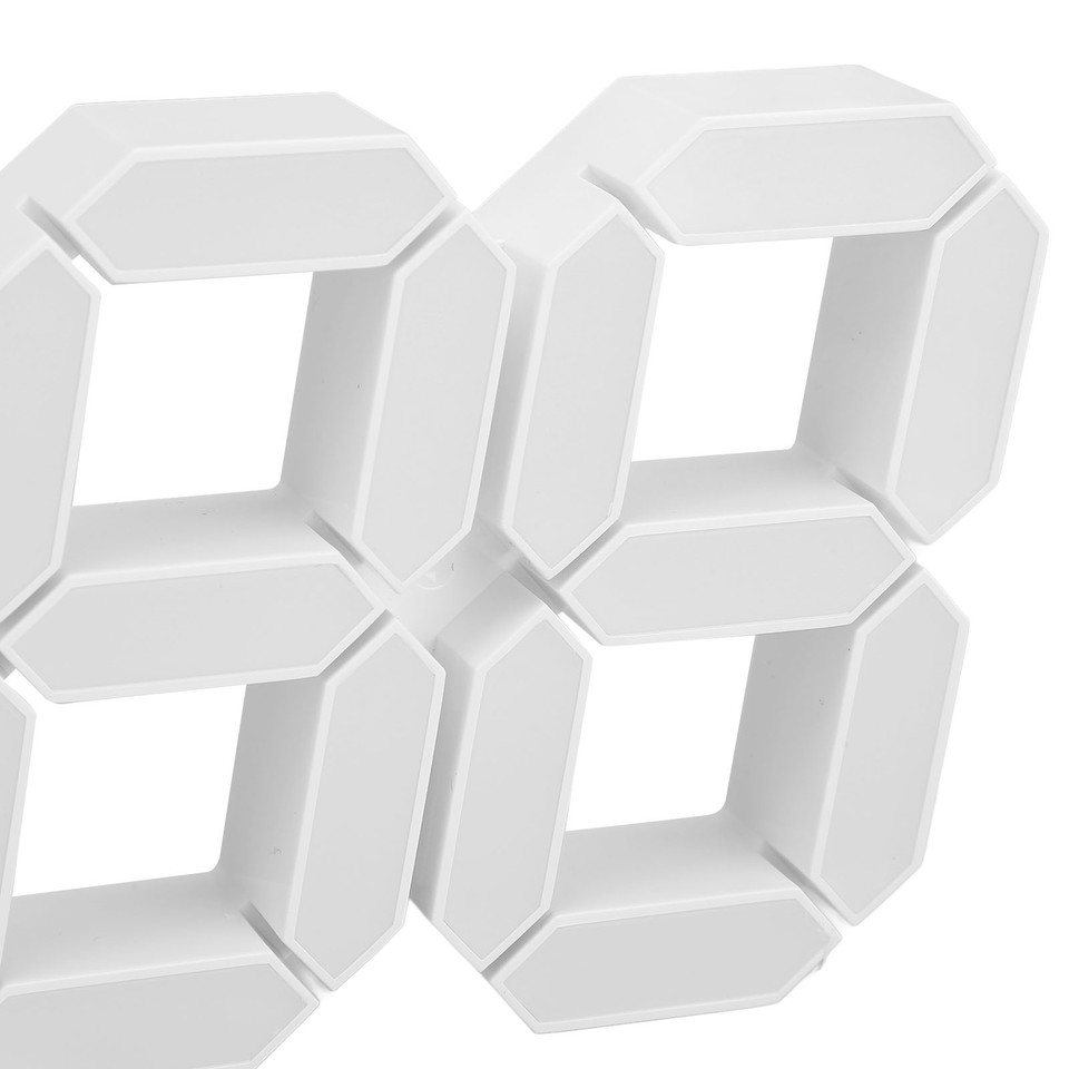 3D LED Wall Clock Brightness Innovative 3D Table Wall Clocks Decors ...