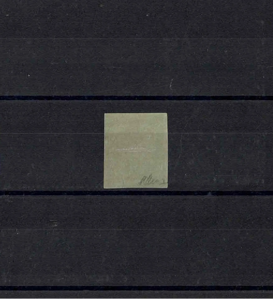 FRANCE STAMP YVERT SCOTT # 2e " CERES 15c GREEN 1862 " MH VF SIGNED A094 - Image 2 of 2