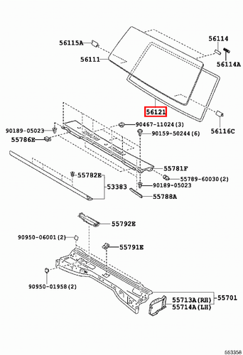 Genuine Toyota LandCruiser VDJ79 VDJ78 Windscreen Windshield Rubber Seal - Picture 4 of 4
