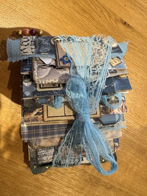 Junk Journal Ephemera Scrapbook Set Notitzbuch Handarbeit Aufbewahrung Unikat