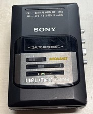 Sony Walkman Radio Cassette Player - Mega Bass - WM-AF50 - For Parts or Repair