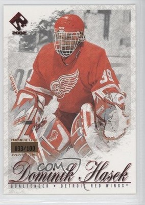 2001-02 Pacific Private Stock Premiere Date 33/100 Dominik Hasek #33 HOF 1y7