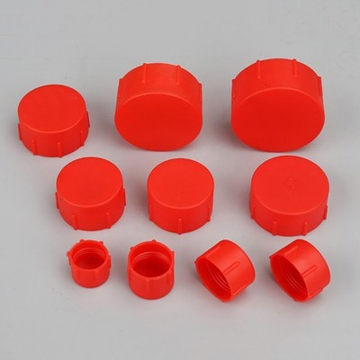 Red LDPE Plastic Protective Caps with Internal Threads Dust Cover Cap End Cap