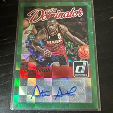 2014-15 Panini Donruss Elite Dominatos Steve Smith Atlanta Hawks Auto /190 #32