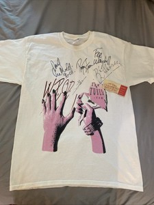 VINTAGE 2008 THE TUBES SIGNED TOUR CONCERT T-SHIRT W/TICKET 10/10/2008 HEMMENS