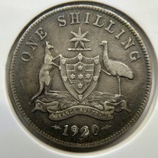 1920 Shillling Coin - Very Fine - Silver George V