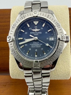 **CLASSIC BREITLING Colt Chronometre Automatic A17350 38MM Stainless Steel Watch