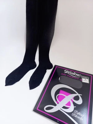 2 x PLATINO BLACK PANTY TIGHTS size L - Image 1 of 4