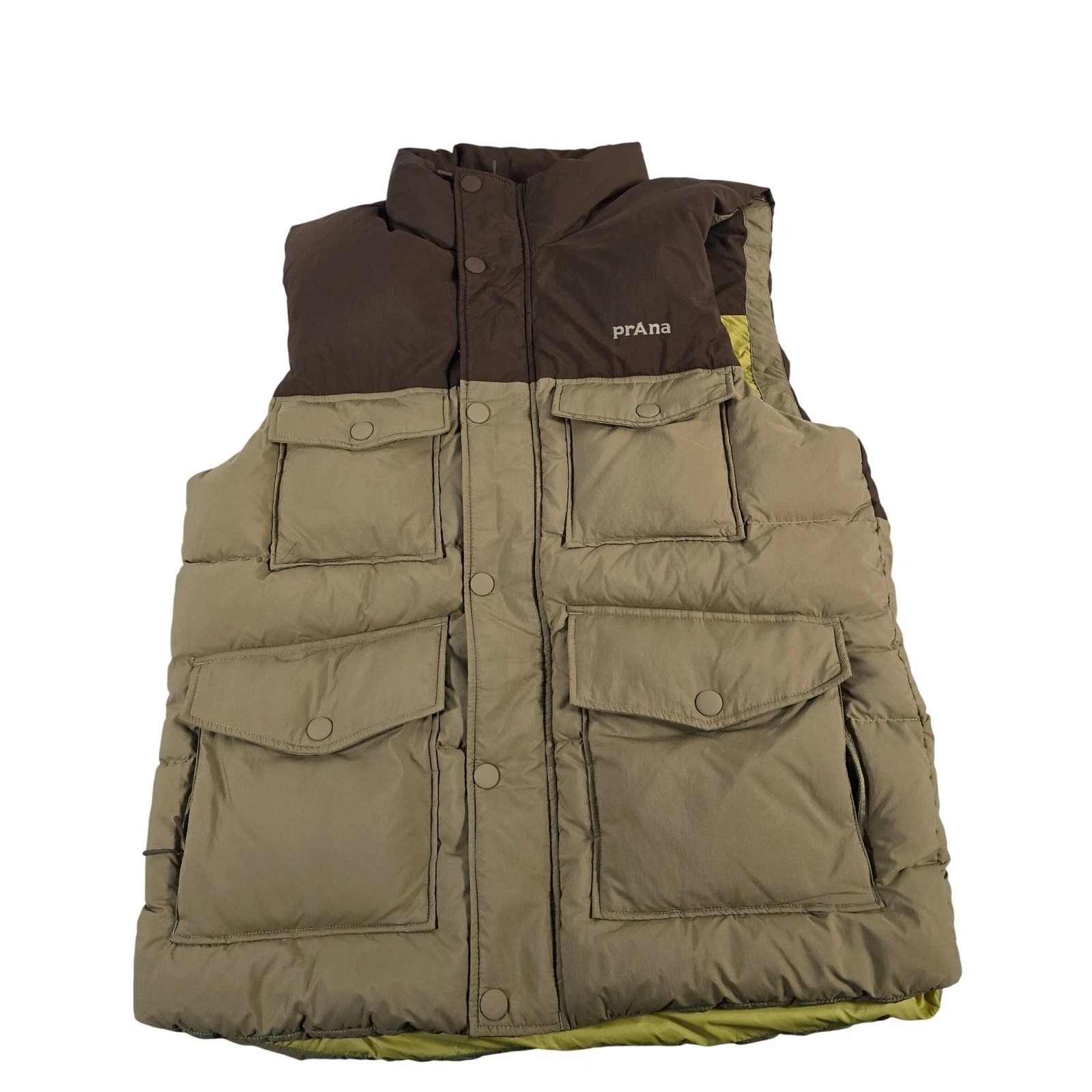 prAna Men's Puffer Vest Brown Tan Insulated Outdoor Casual Size S
Opens in a new window or tab