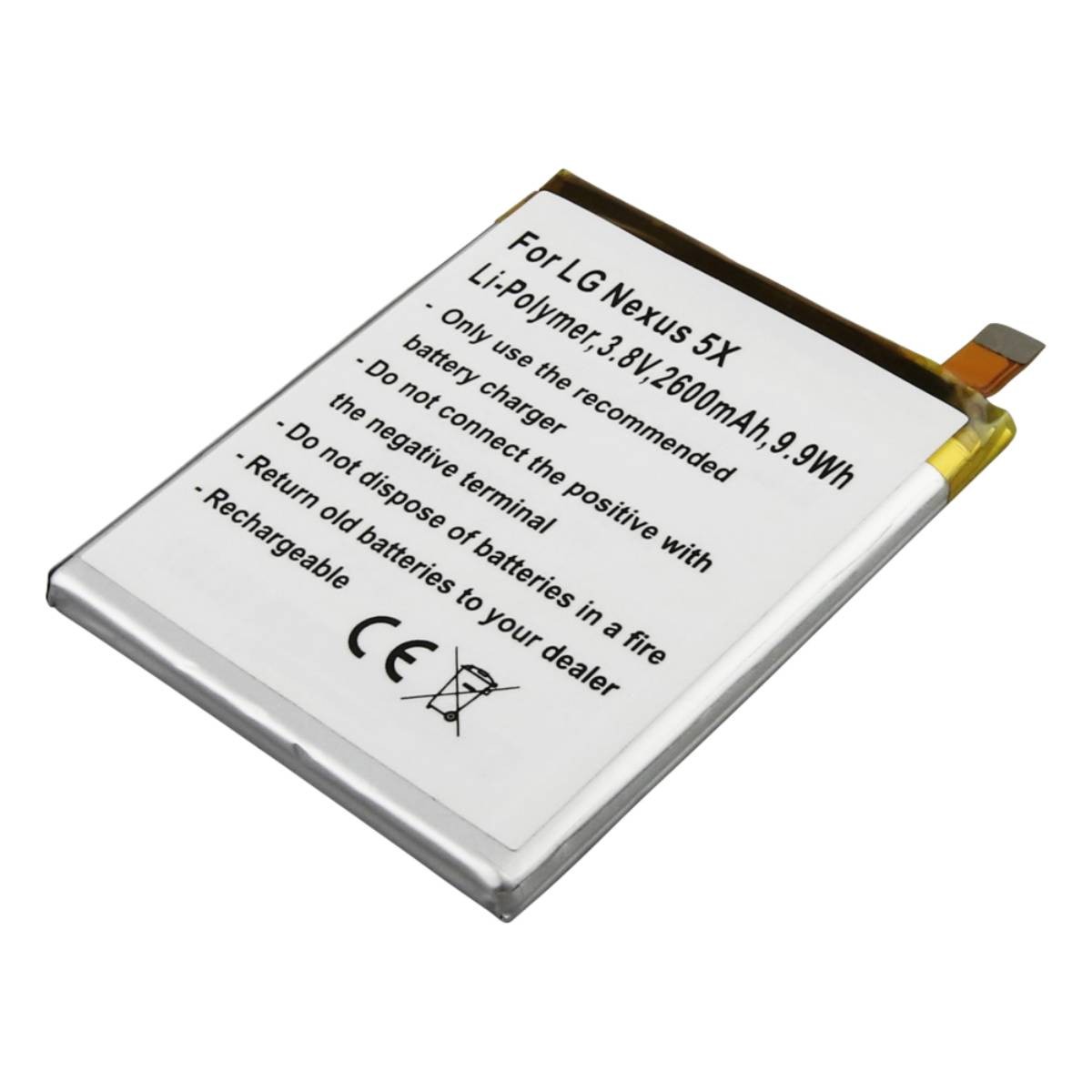 Batterie Li-Polymer BL-T19 pour LG Nexus 5X de 2600mAh Avizar