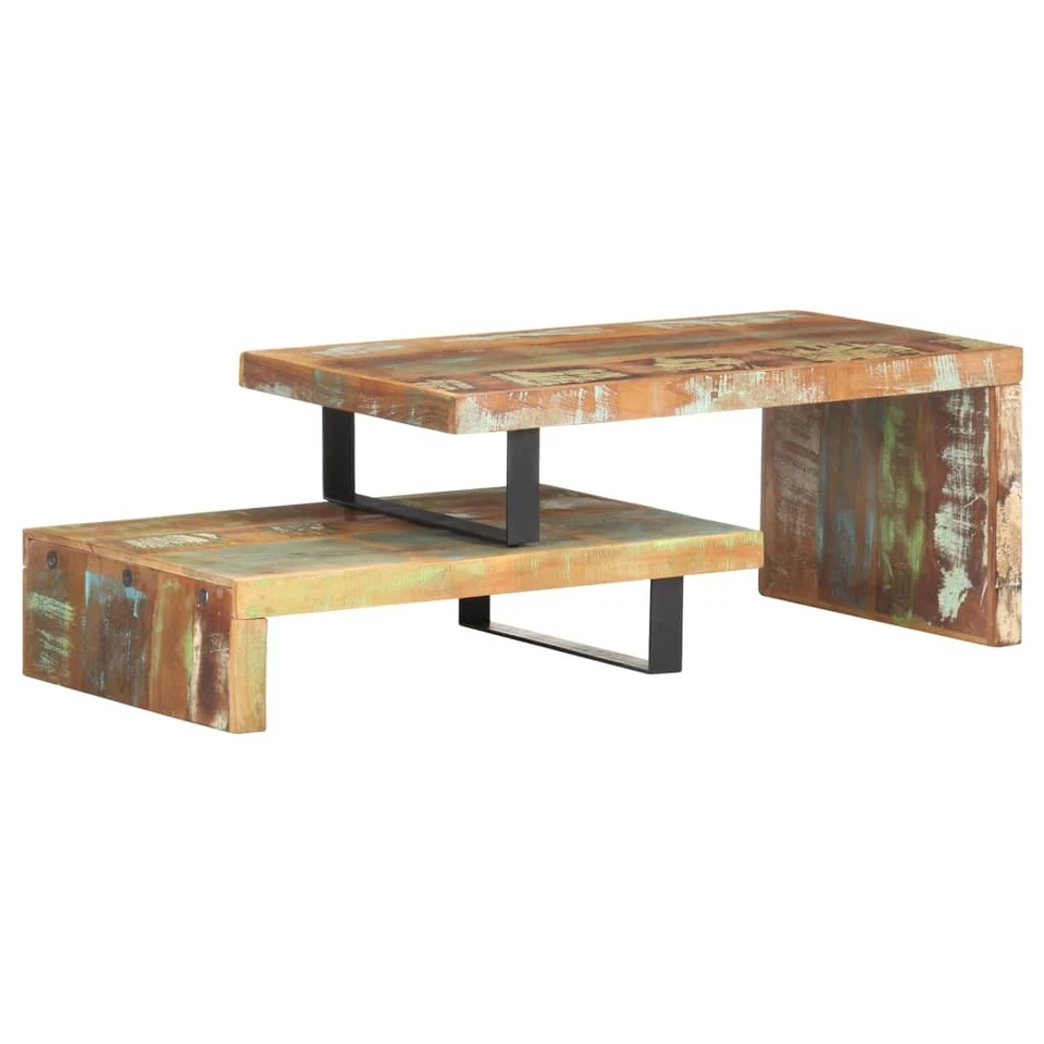 Bois de Manguier Massif Ensemble de Table Basse 2 pcs Table d'Appoint vidaXL - Photo 3/3