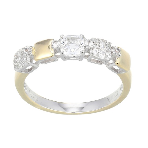 Cavill Sterlingsilber Ring Goldplattiert WeißEr Topas 0,42Ct Damen Schmuck-image