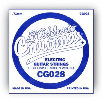D'Addario CG028 Flat Wound Einzelsaite - Einzelsaite für Gitarren