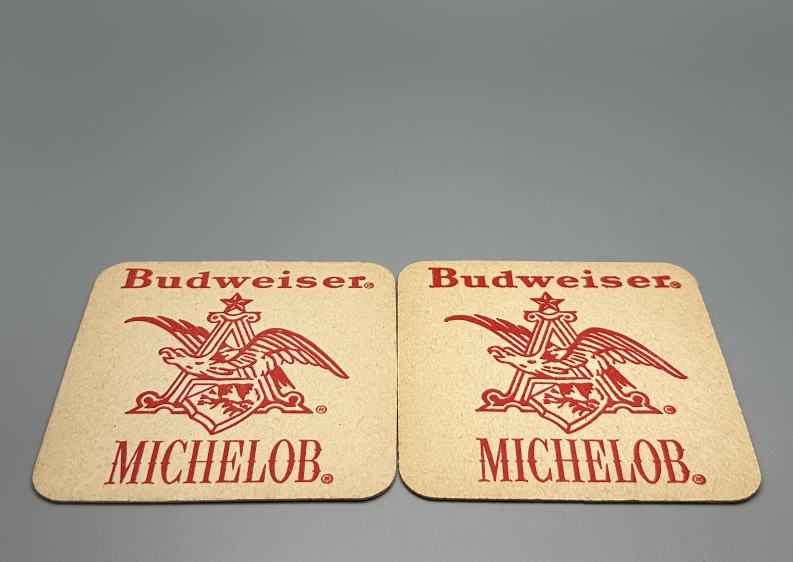 Michelob Beer Glass & Coasters Set / Vtg Tavern Advertising / Man Cave Bar Gift