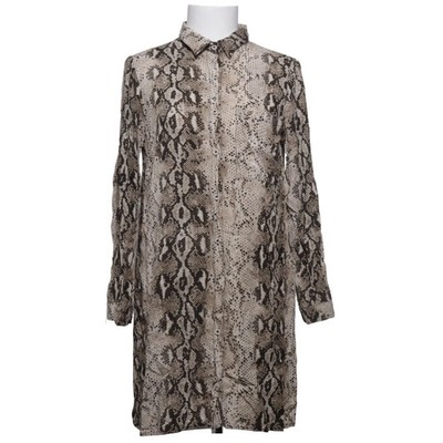 Fashion Style, Blusenkleid, Größe: L, Beige/Schwarz, Schlangenhaut, Damen #IAU