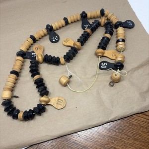 Vintage Wood Score Keeper Beads (100 count) Billiard Pool Table 6 ft.