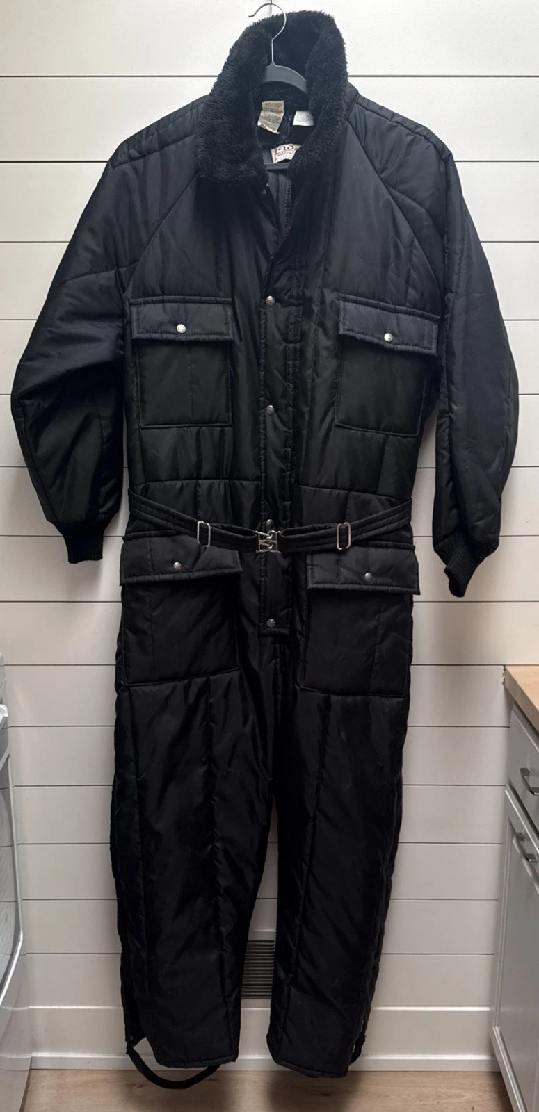 Vintage Walls Blizzard Pruf Coveralls Snowsuit Mens 3XL REG 54-56 Black USA