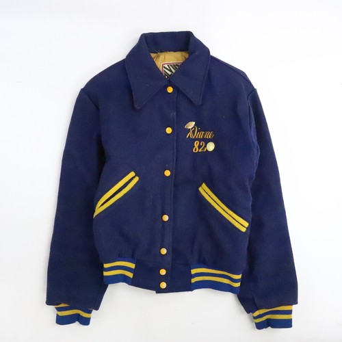Vintage Bishop Conwell Wool Varsity Jacket Size XS Chain Stitched 1982 80s