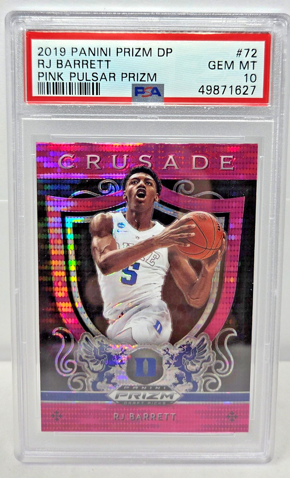 2019 Prizm DP RJ BARETT Pink Pulsar Prizm Rookie Card RC PSA 10 Gem Mint