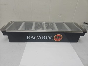 Bacardi Condiment Tray Bar Caddy 6 Compartments Garnish Station (A10)