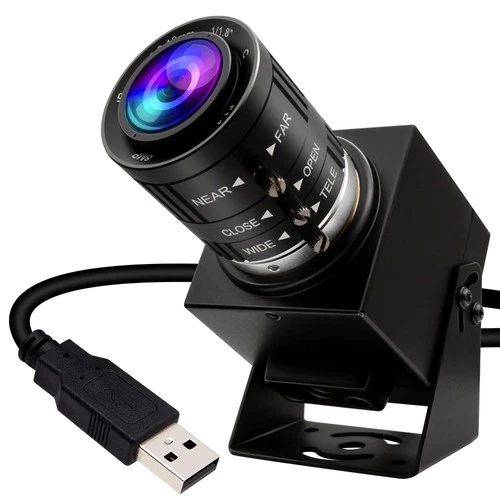 48MP USB Camera - Manual Zoom Webcam for Computer & Laser Engraver - 3.6-10mm...