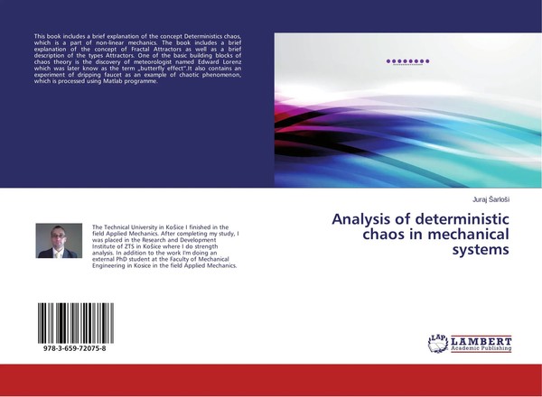 Juraj ¿Arlo¿I | Analysis Of Deterministic Chaos In Mechanical Systems | Buch-image
