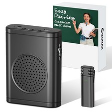 Voice Amplifier Wireless Lavalier Microphone Portable Megaphone Speaker Mic