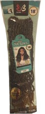 Bobbi Boss Nu Locs 18” Crochet Braids Hair 2X Pack - Pre-Looped, Natural Look