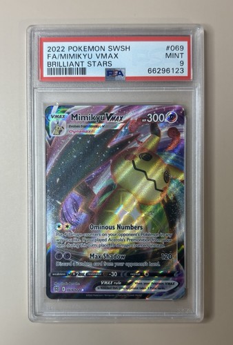 Mimikyu VMAX graded PSA 9 for sale on eBay