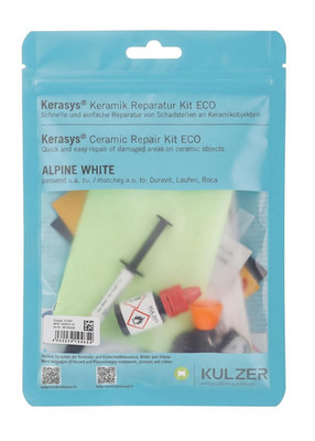 Keramik Reparatur Set für Bad & Küche   KERASYS ECO KIT   Farbton: Alpine White