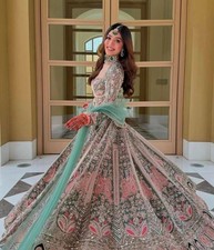 PARTY LEHENGA CHOLI INDIAN DESIGNER BOLLYWOOD LEHNGA WEDDING ETHNIC BRIDAL EID