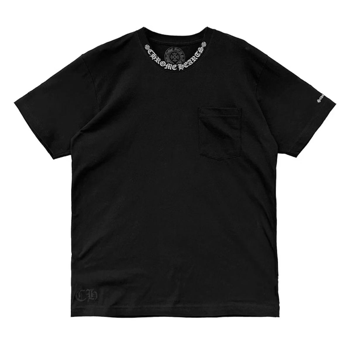 Chrome Hearts Short Sleeve Pocket Crew T-shirt Black | eBay