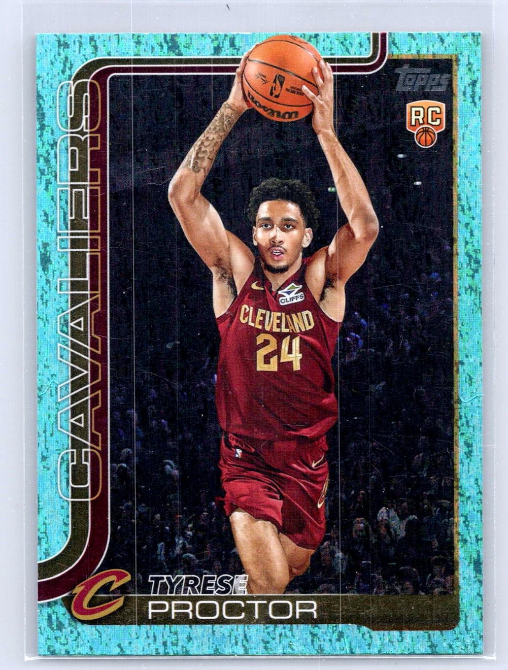 2025-26 Topps #250 Tyrese Proctor Aqua Holo Foil