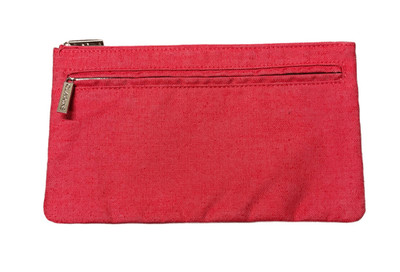 Clarins cosmetic make up bag with additional zip pocket