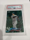 2018 Topps Chrome Aaron Judge #1 - GREEN WAVE REFRACTOR - #'d 87/99 - PSA 9 !!