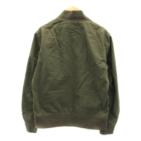 Green Label Relaxing United Arrows Blouson Jacket Middle Length Double Zip Plain