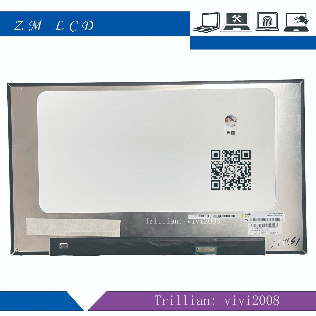 KD156N10-30NP-A006 15.6" FHD IPS LED LCD Screen – Matte Display, 30-pin – By DisplaySeek