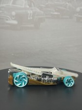2022 Mattel Hot Wheels R1183 Croc Rod White/ Aqua Wheels STREET BEASTS (LOOSE)