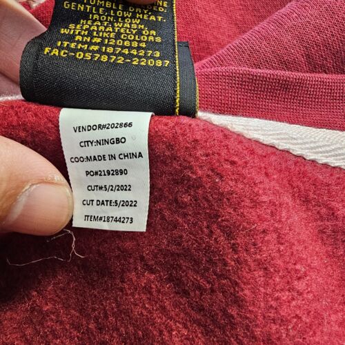 4X Disney Prinzessin Mulan bestickt Blumen Rundhalsausschnitt Sweatshirt rot W1c - Bild 7 von 15