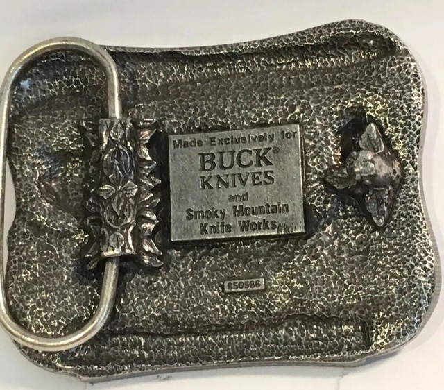Buck Knives Belt Buckle Four Generations of Knife Makers Smoky Mountain