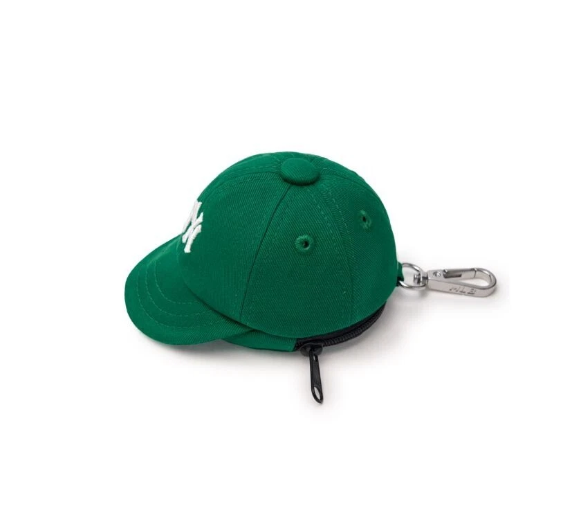 MLB KOREA Basic Ball Cap Pouch Keyring New York Yankees / Green - Image 2 of 4