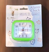New Colorful Alarm Clock Compact Convenient Battery Operated Green