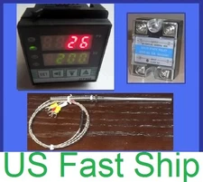 PID Temperature Controller Solid State Relay SSR RTD Pt100 Sensor Thermocouple