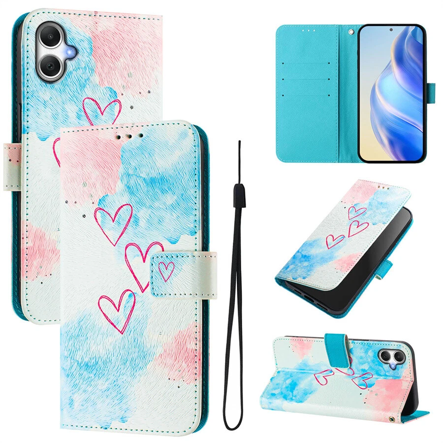 Case for Samsung A72 A73 A06 A16 A81 Painting PU Leather Wallet Case Phone Cover - Image 4 of 4